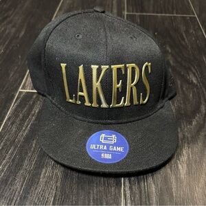 Ultra Game Black and Gold Lakers Hat